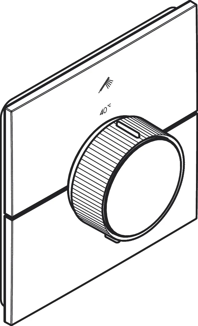 AXOR ShowerSelect ID Thermostat Unterputz eckig für 1 Verbraucher Chrom AXOR ShowerSelect ID Thermostat Unterputz eckig für 1 Verbraucher Chrom