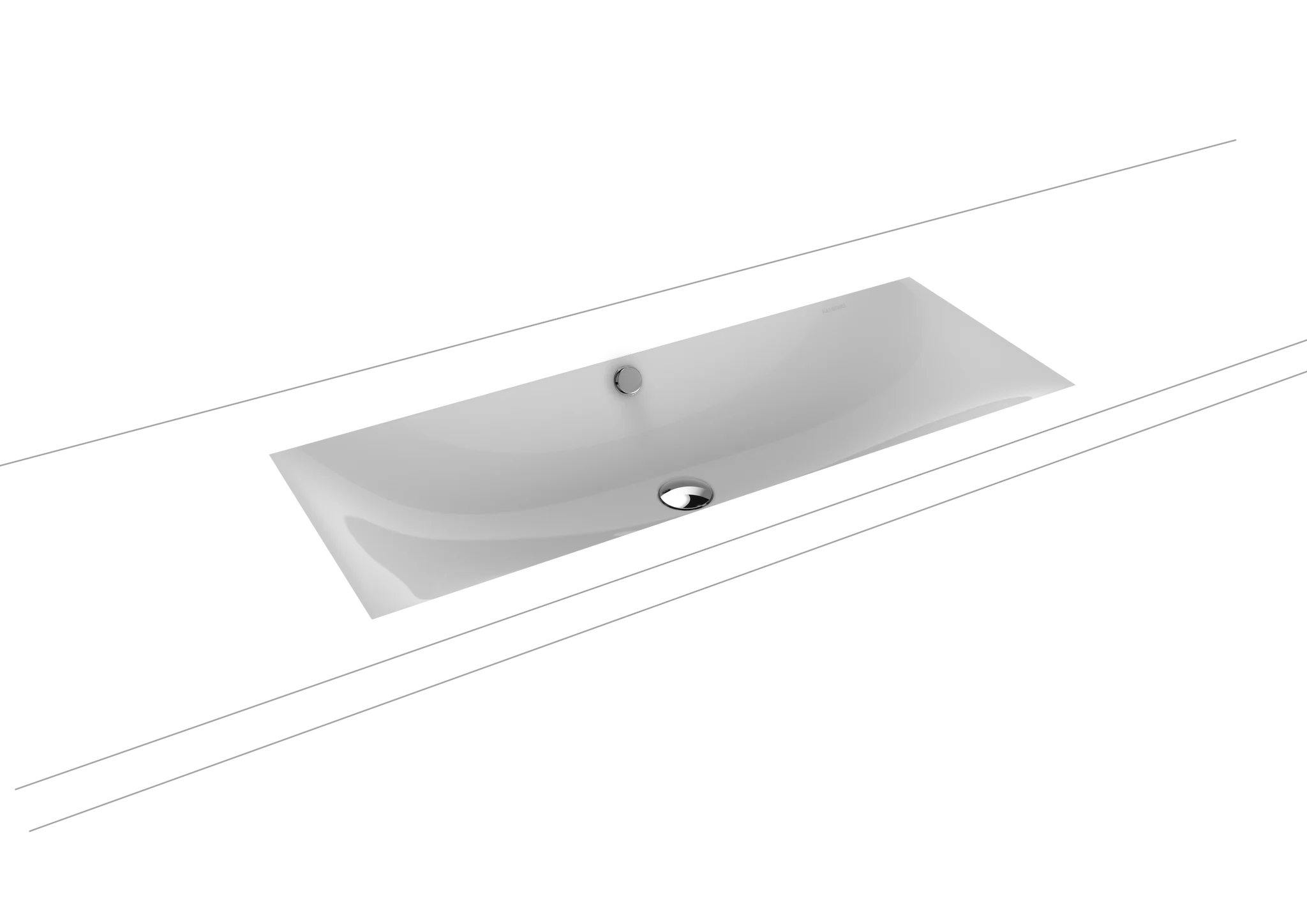 Kaldewei SILENIO Unterbauwaschtisch, Modell 3048, 934x391 mm, Manhattan, Perl-Effekt, Antidröhn mit Überlauf, Sichtteile Chrom Kaldewei SILENIO Unterbauwaschtisch, Modell 3048, 934x391 mm, Manhattan, Perl-Effekt, Antidröhn mit Überlauf, Sichtteile Chrom