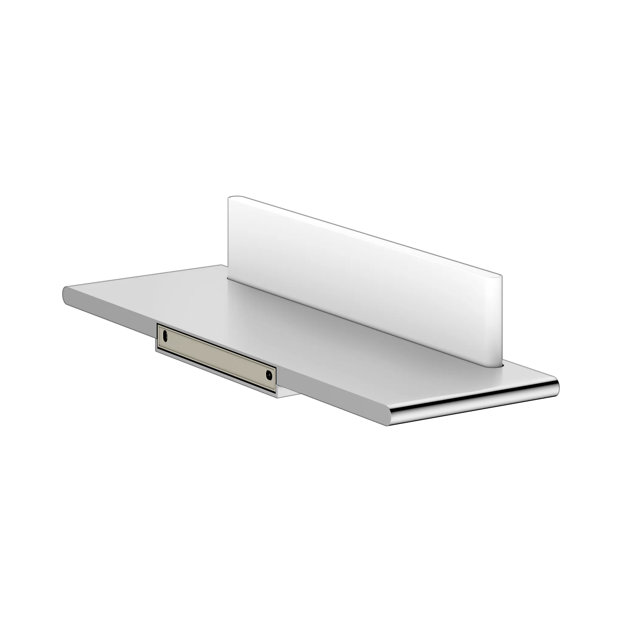 Edition 400 11559170000 Duschablage mit integriertem Glasabzieher silber-eloxiert/weiß