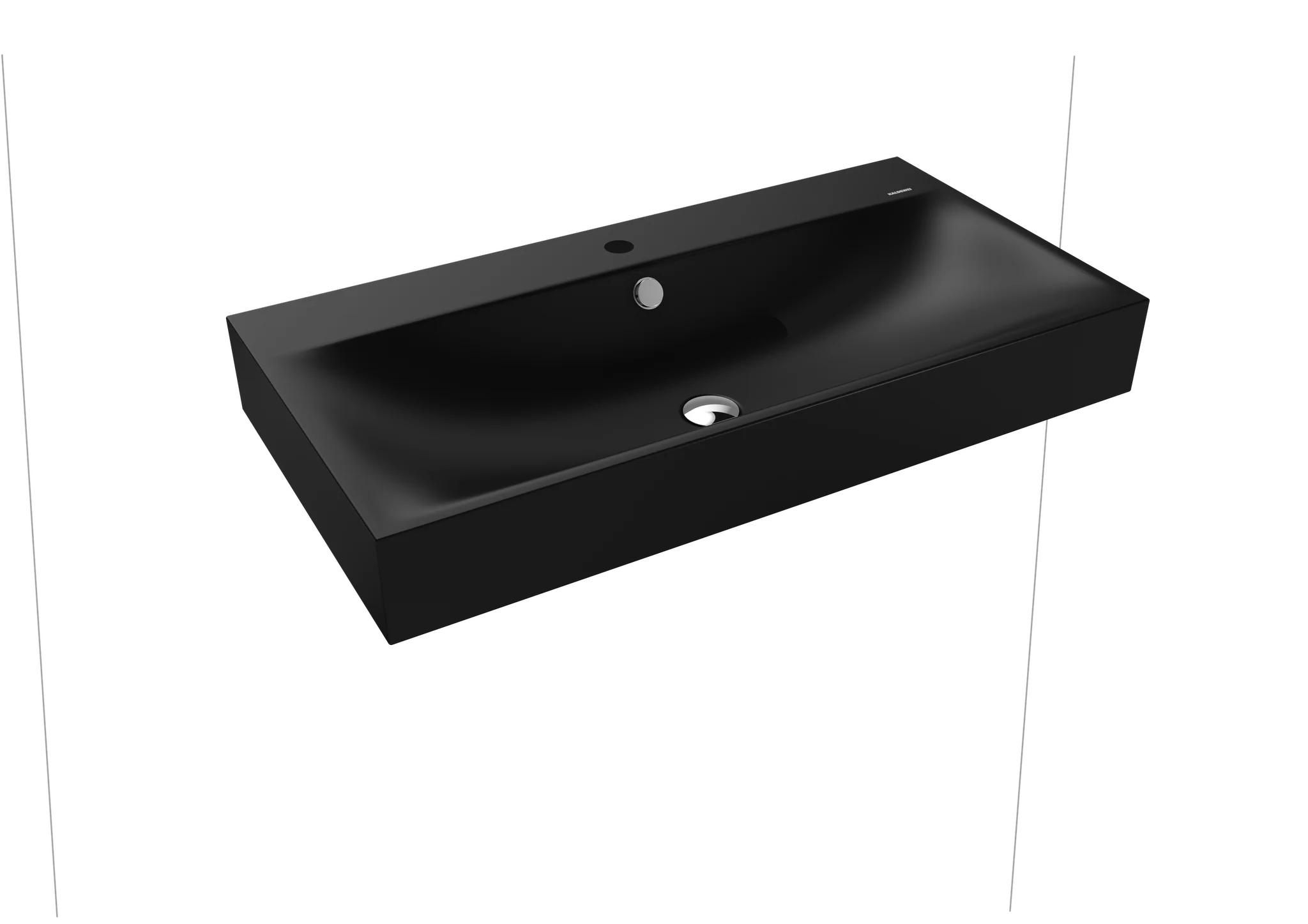 Kaldewei SILENIO Wandwaschtisch, 900x460 mm, cool grey 90, Perl-Effekt, Antidröhn mit 1er Hahnlochbohrung, chromfarbene Überlaufgarnitur Kaldewei SILENIO Wandwaschtisch, 900x460 mm, cool grey 90, Perl-Effekt, Antidröhn mit 1er Hahnlochbohrung, chromfarbene Überlaufgarnitur
