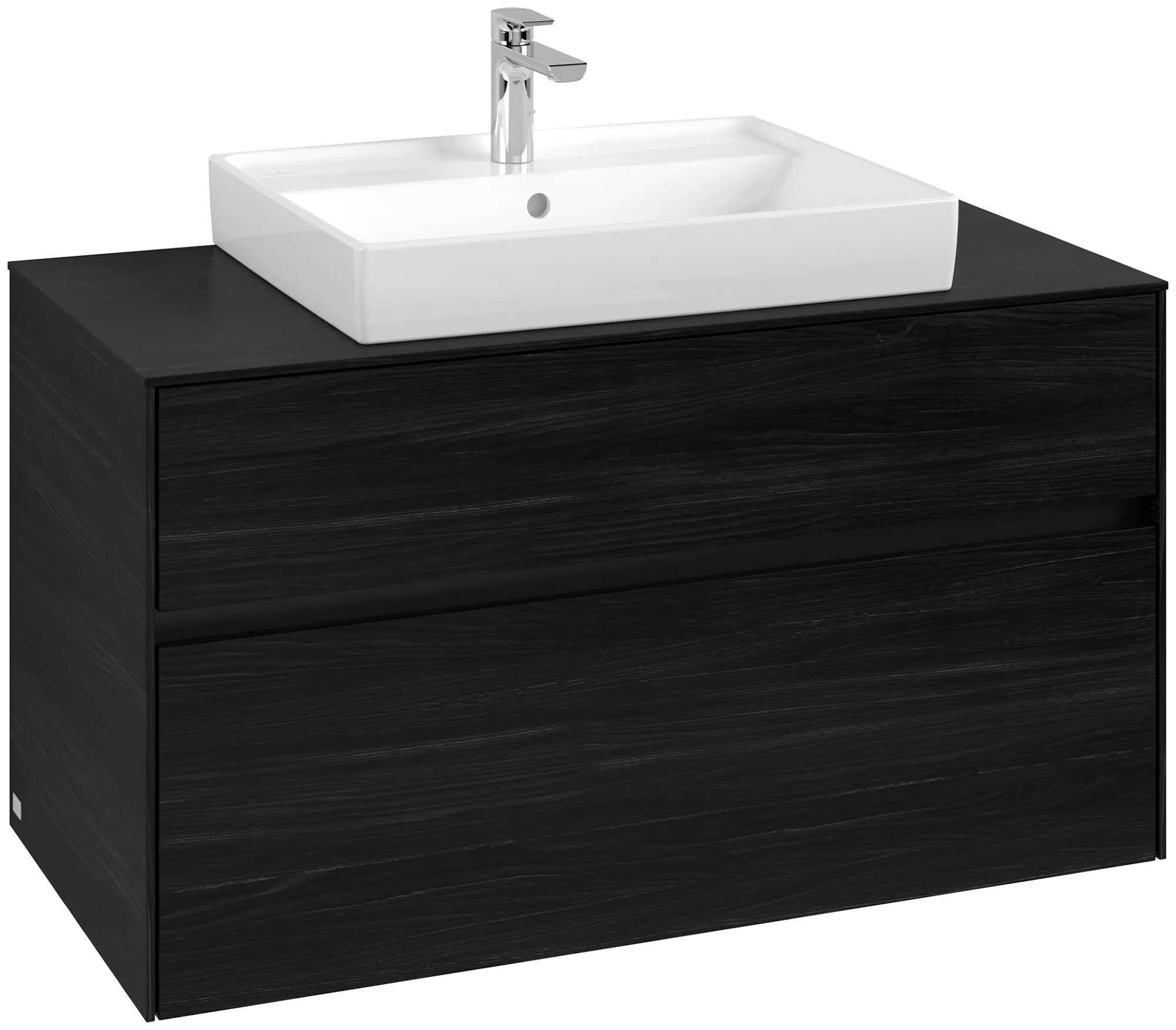 Villeroy & Boch Collaro Waschbeckenunterschrank C019B0, 1000 x 548 x 500 mm, Black Oak