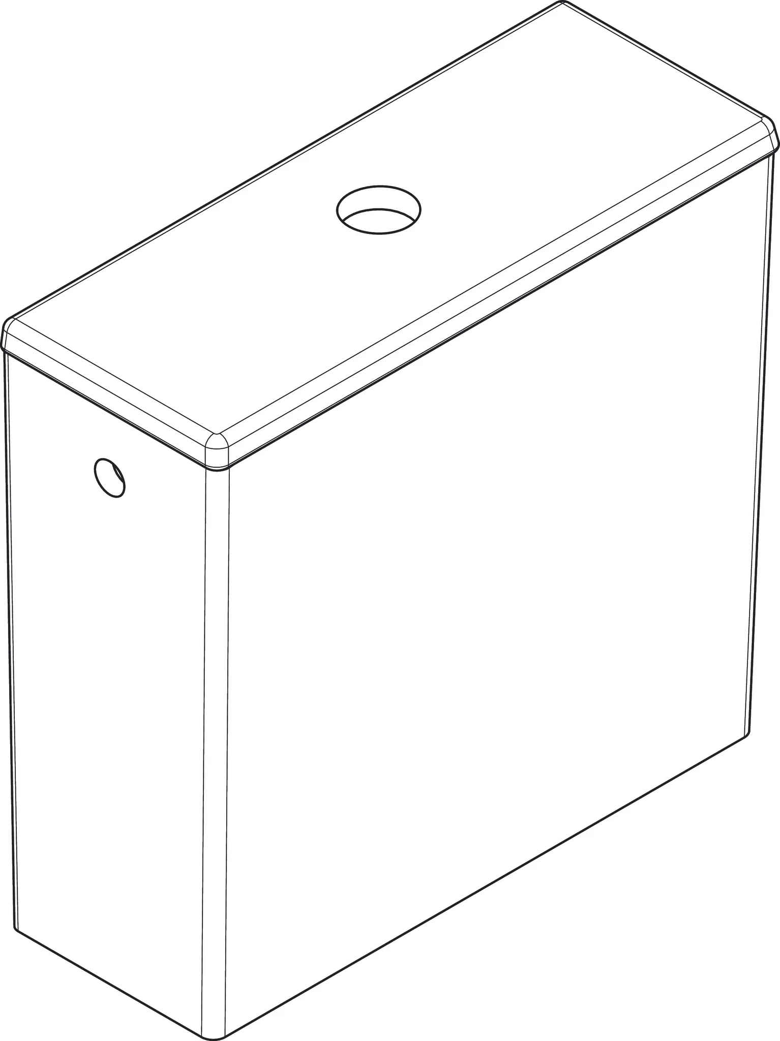 Hansgrohe EluPura Original Q Aufsatzspülkasten Weiß