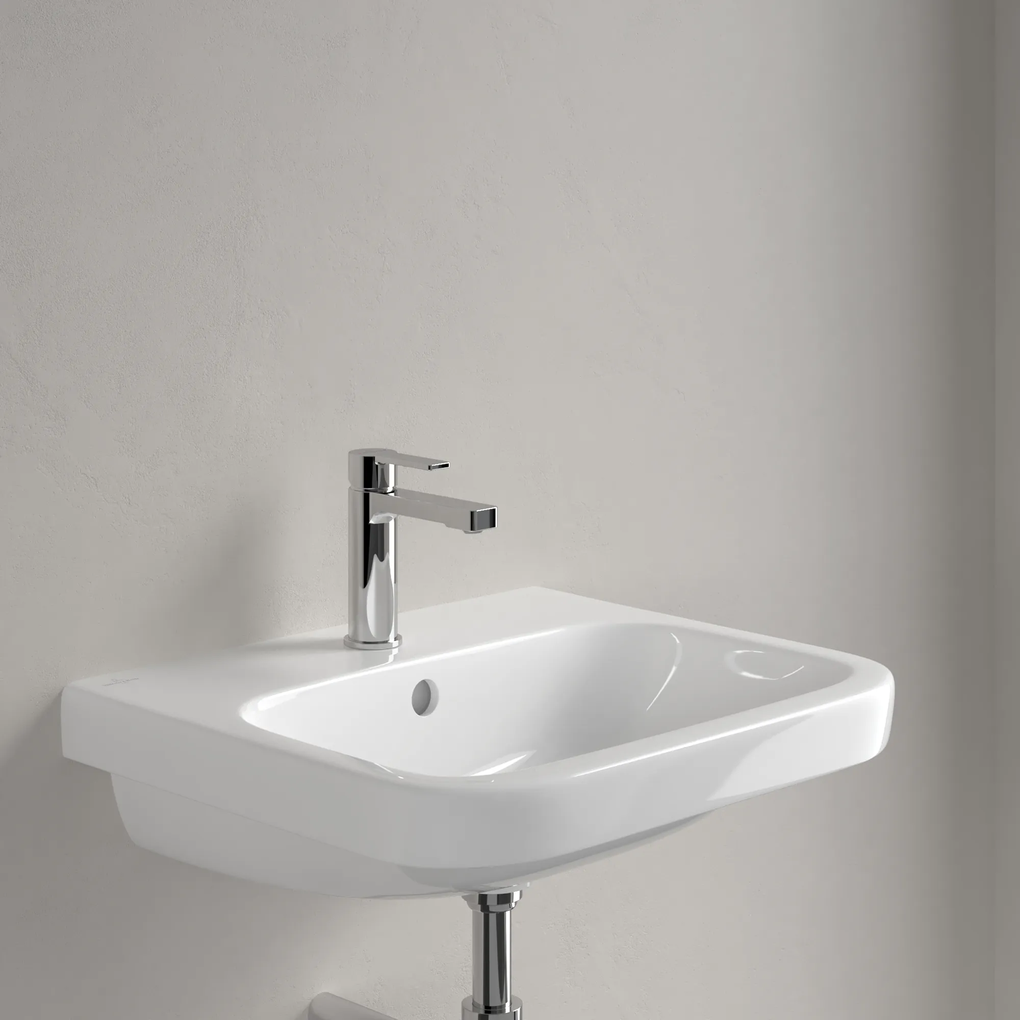 Villeroy & Boch Waschbecken geschliffen „Architectura“ 550 × 470 × 180 mm, ohne Hahnlochbohrung, mit Hahnlochbank, Hahnlochposition mittig in Weiß Alpin Villeroy & Boch Waschbecken geschliffen „Architectura“ 550 × 470 × 180 mm, ohne Hahnlochbohrung, mit Hahnlochbank, Hahnlochposition mittig in Weiß Alpin