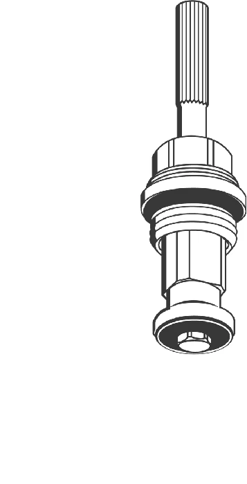 Oberteil 06185, DN 20, für UP-Ventile 3/4″, Sitztiefe 46 mm