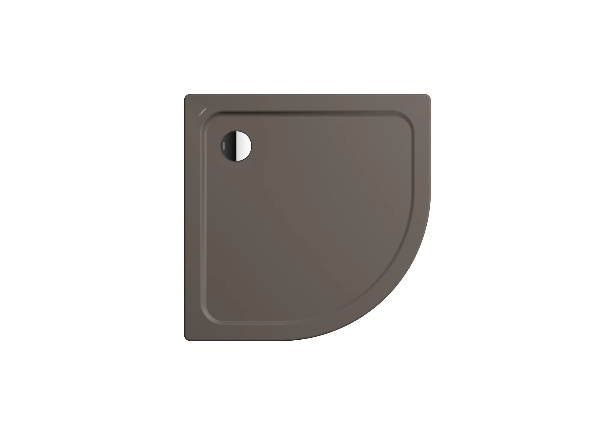 Kaldewei ARRONDO Duschfläche, warm grey 80, Invisible Grip, 900x900x25 mm, Viertelkreis, Eckablauf Kaldewei ARRONDO Duschfläche, warm grey 80, Invisible Grip, 900x900x25 mm, Viertelkreis, Eckablauf