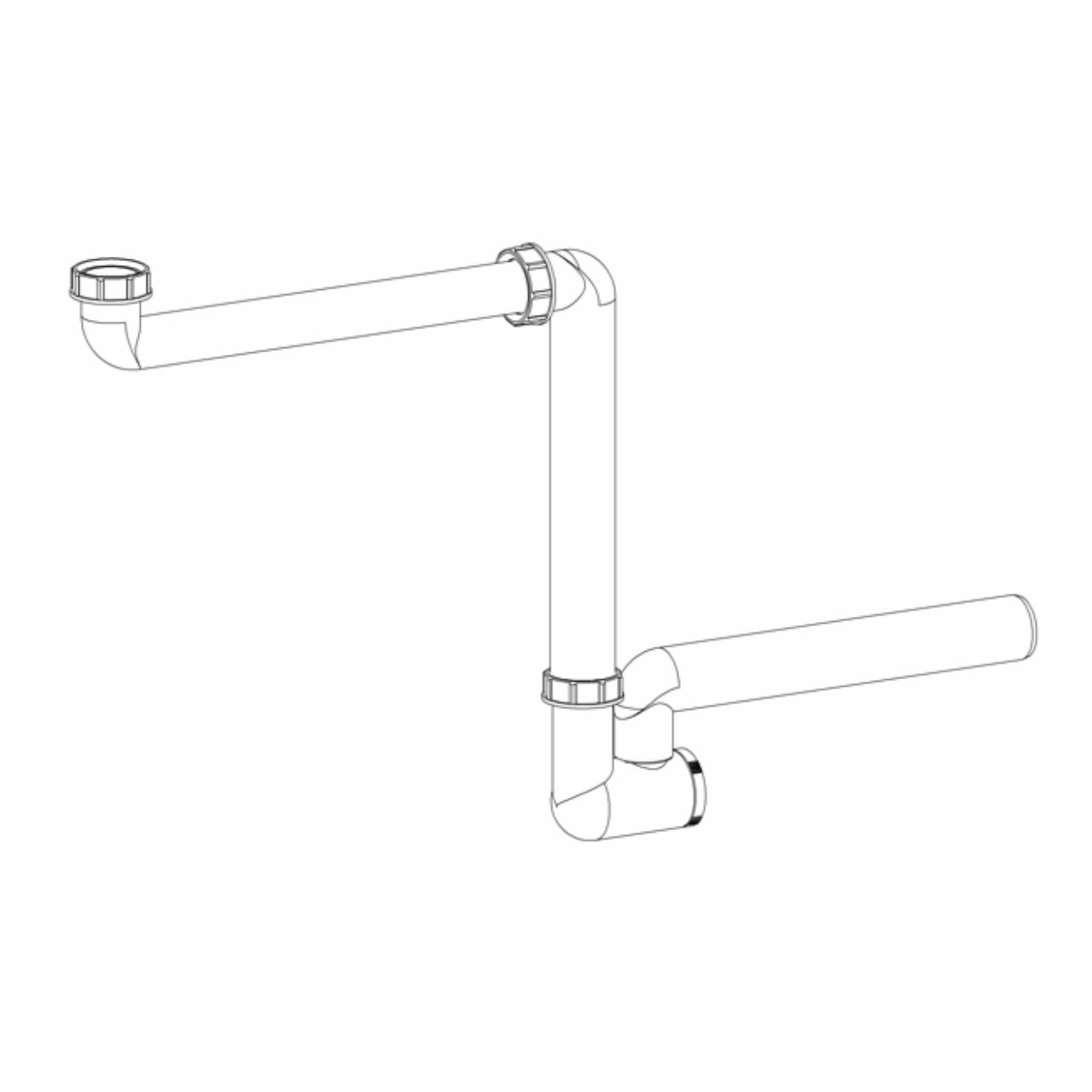 Waschtisch-Möbel-Siphon 137, DN 32 Waschtisch-Möbel-Siphon 137, DN 32
