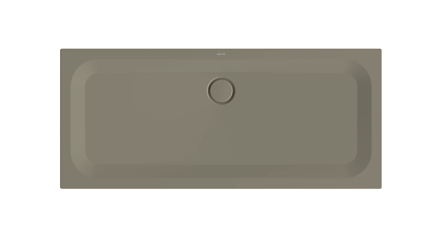 Bette rechteck Duschwanne „BetteUltra“ 1600 × 700 mm mit BetteAntirutsch Pro, ohne Oberflächenveredelung, ohne Wannenträger, in Graphite