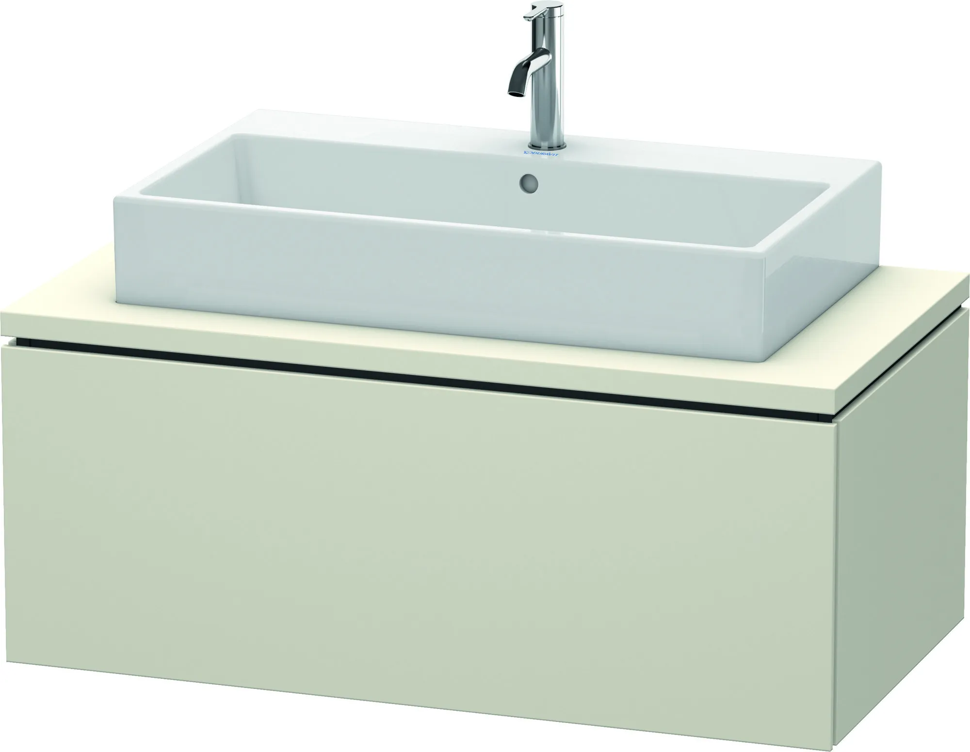Duravit Waschtischunterschrank wandhängend „L-Cube“ 102 × 40 × 54,7 cm Taupe Matt
