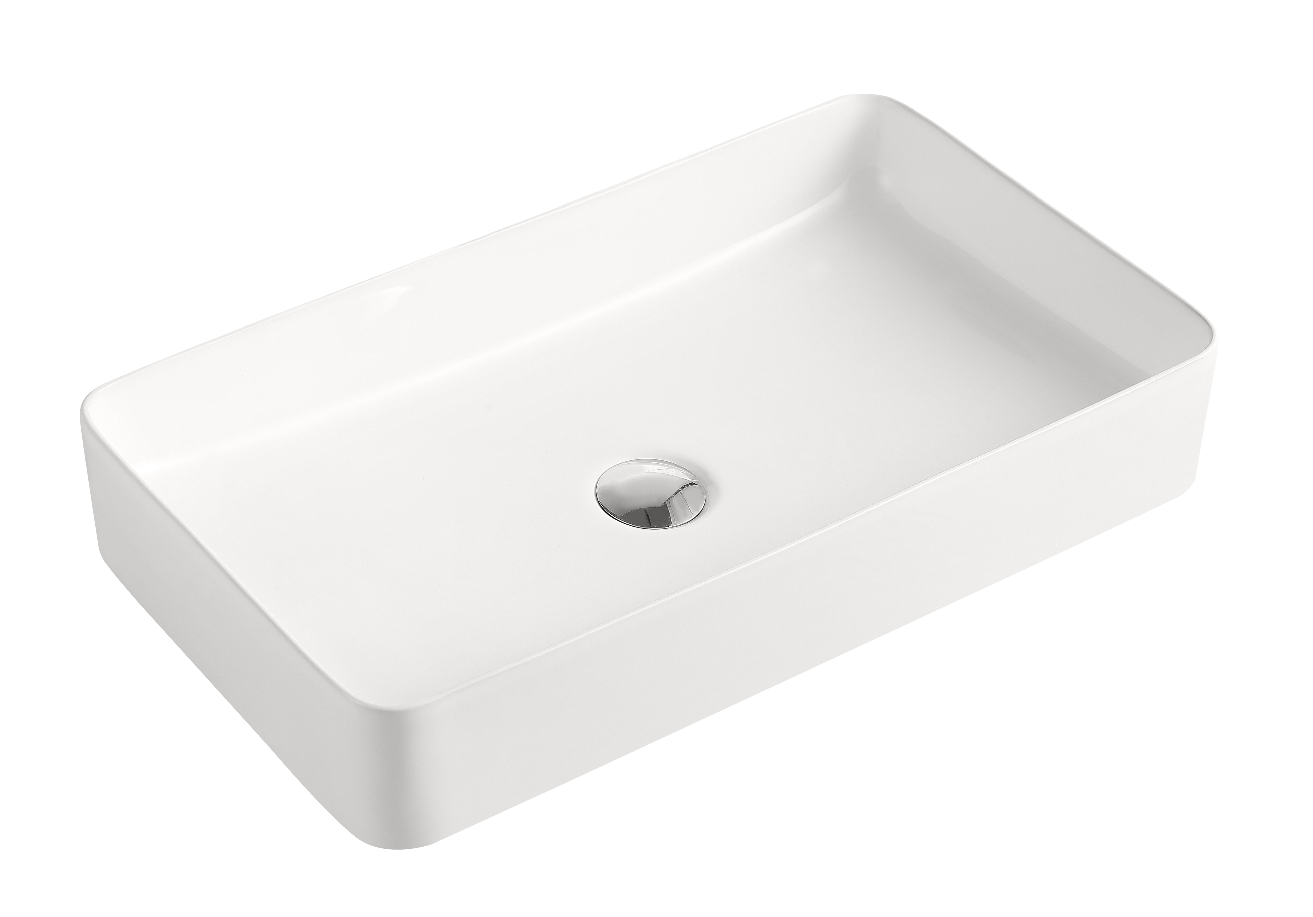 Aufsatzwaschtisch AqvaCeramica "SlimRim" - 605 × 350 mm - Höhe 110 mm - ohne Überlauf - weiß Aufsatzwaschtisch AqvaCeramica "SlimRim" - 605 × 350 mm - Höhe 110 mm - ohne Überlauf - weiß