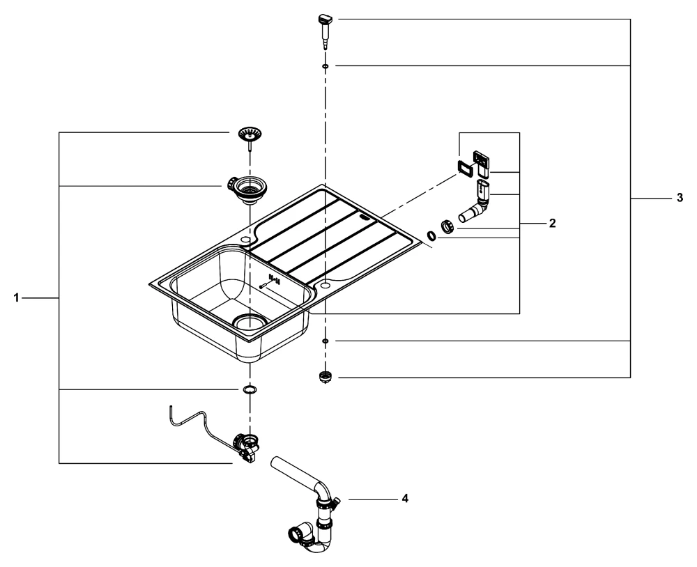 Grohe K500/Minta Küchenspülen-Set Grohe K500/Minta Küchenspülen-Set