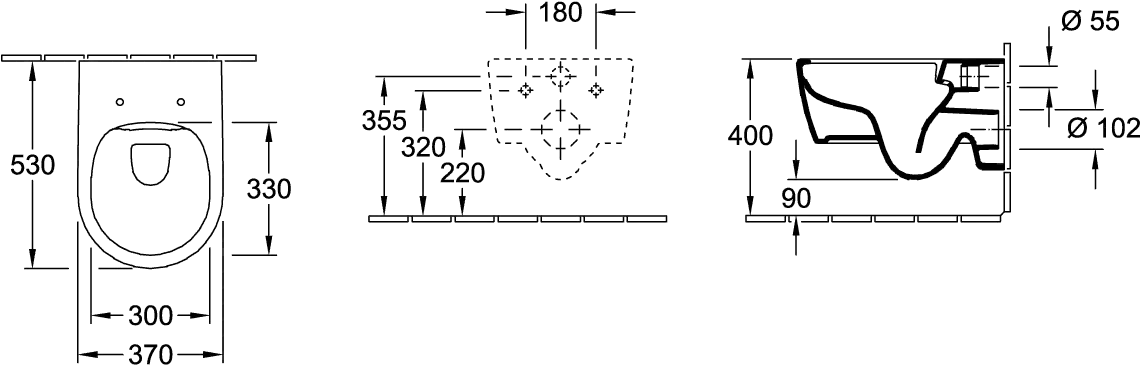 Wand-Tiefspül-WC Combi-Pack DirectFlush „Avento“ mit SlimSeat 37 × 31,5 cm in Weiß Alpin, ohne Spülrand Wand-Tiefspül-WC Combi-Pack DirectFlush „Avento“ mit SlimSeat 37 × 31,5 cm in Weiß Alpin, ohne Spülrand