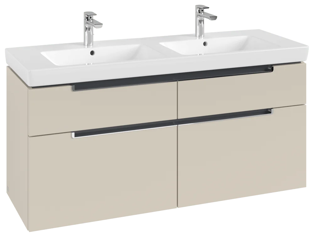 Villeroy & Boch Subway 2.0 Waschbeckenunterschrank, Eckig, Truffle Grey, 1287 x 590 x 449 mm Villeroy & Boch Subway 2.0 Waschbeckenunterschrank, Eckig, Truffle Grey, 1287 x 590 x 449 mm