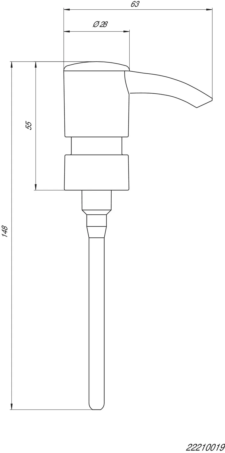 barolo Dosierpumpe, Kunststoff zu S2221, chrom barolo Dosierpumpe, Kunststoff zu S2221, chrom