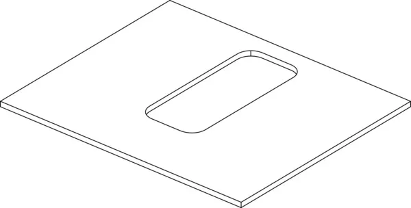 Ideal Standard Adapto Deckplatte, Pinie hell Dekor, für Waschtischunterschrank 600mm, 3,1 kg