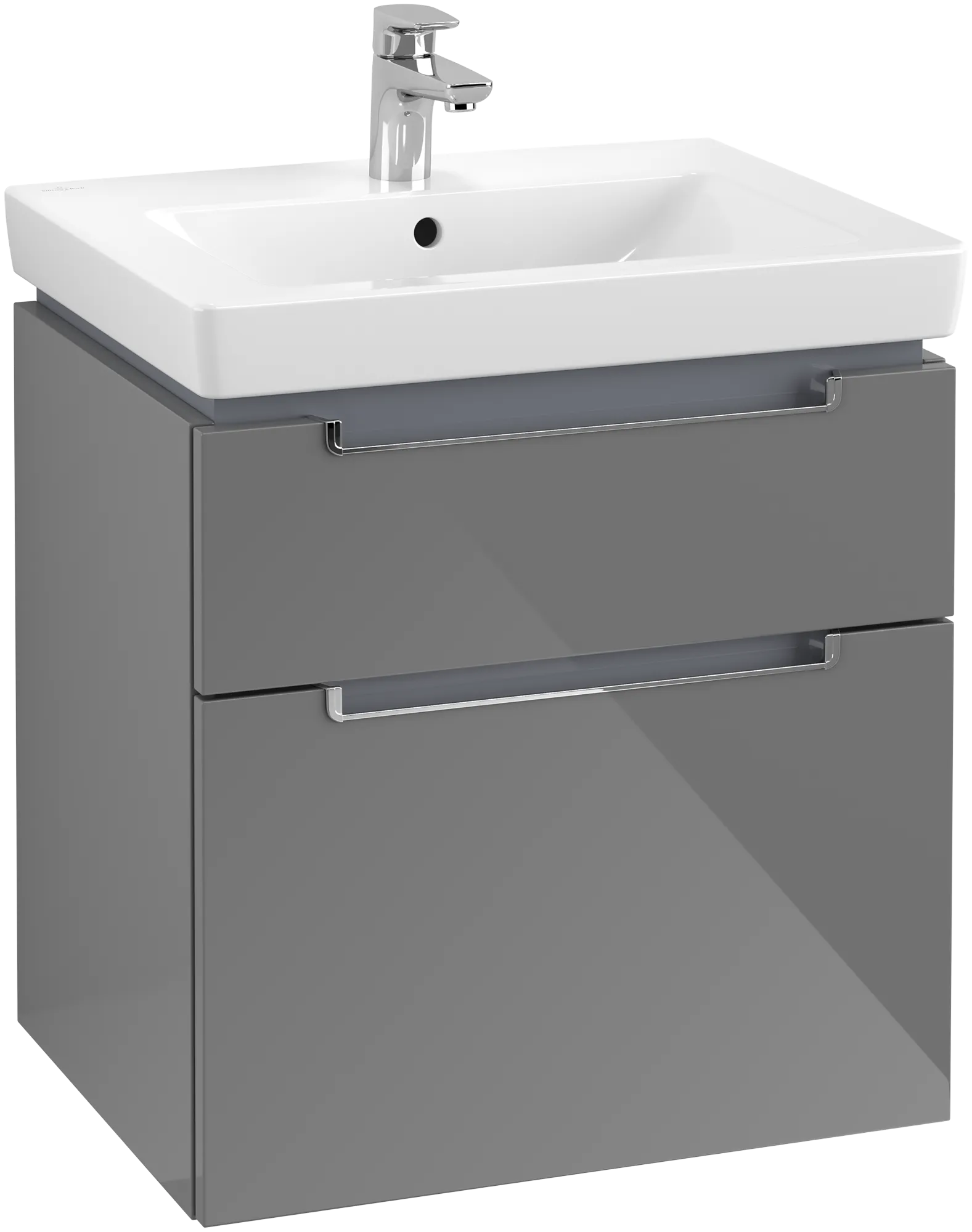 Villeroy & Boch Subway 2.0 Waschbeckenunterschrank A90910, Glossy Grey
