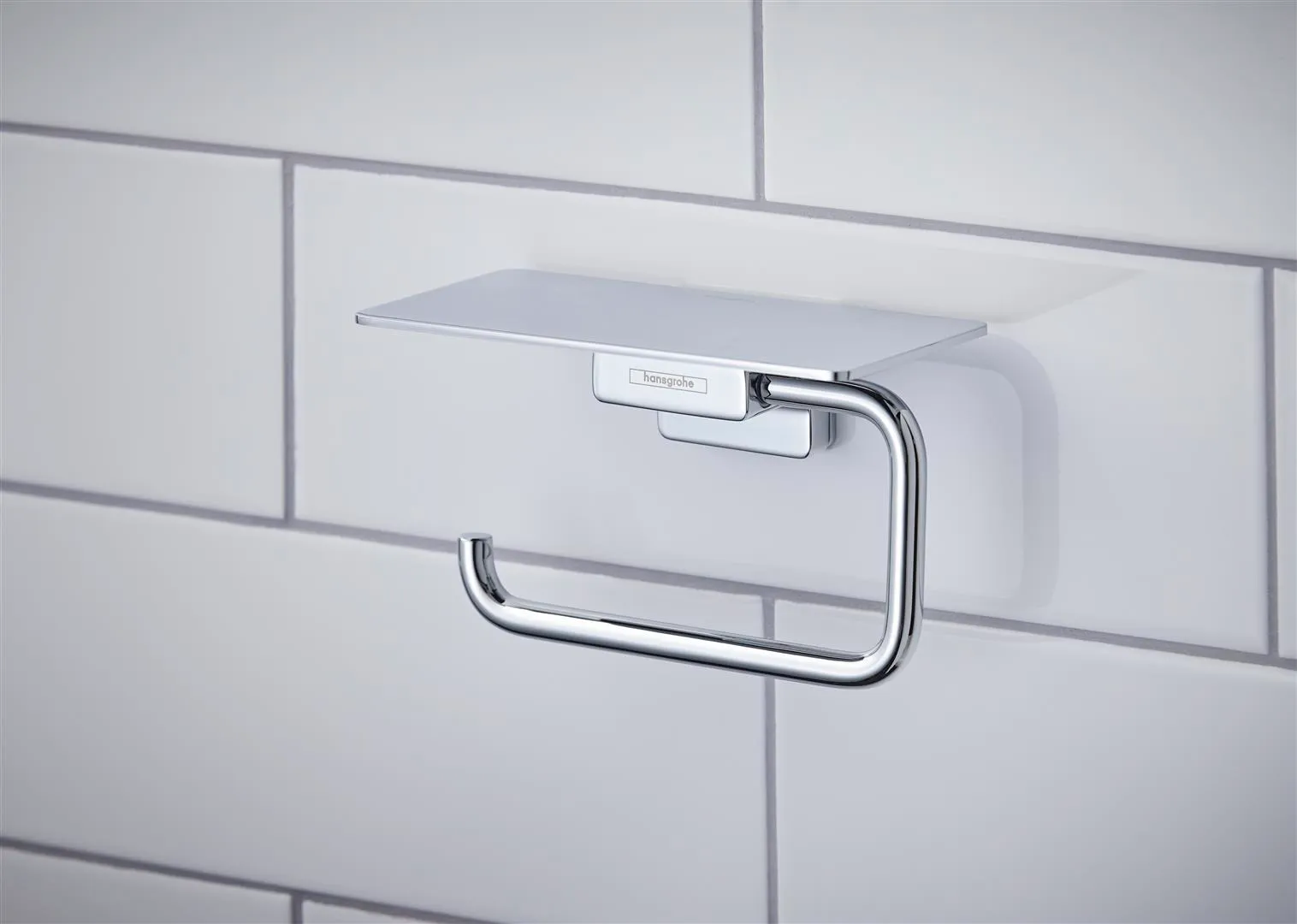 Papierrollenhalter mit Ablage AddStoris chrom Papierrollenhalter mit Ablage AddStoris chrom