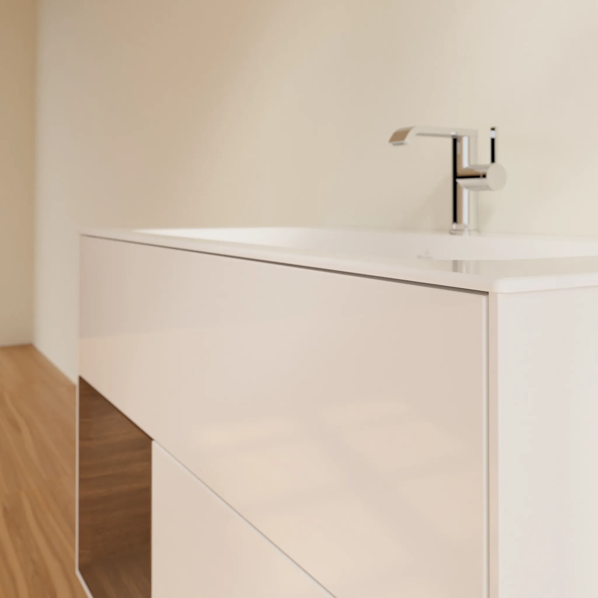 Villeroy & Boch Finion Waschbeckenunterschrank F03, 996x591x498mm, mit Beleuchtung, Holz Villeroy & Boch Finion Waschbeckenunterschrank F03, 996x591x498mm, mit Beleuchtung, Holz