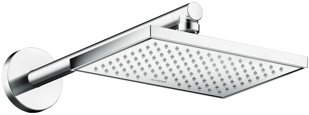 Hansgrohe AXOR ShowerSolutions Kopfbrause 1jet EcoSmart, Chrom, 245 x 185 mm, winkelverstellbar, abnehmbar zur Reinigung Hansgrohe AXOR ShowerSolutions Kopfbrause 1jet EcoSmart, Chrom, 245 x 185 mm, winkelverstellbar, abnehmbar zur Reinigung