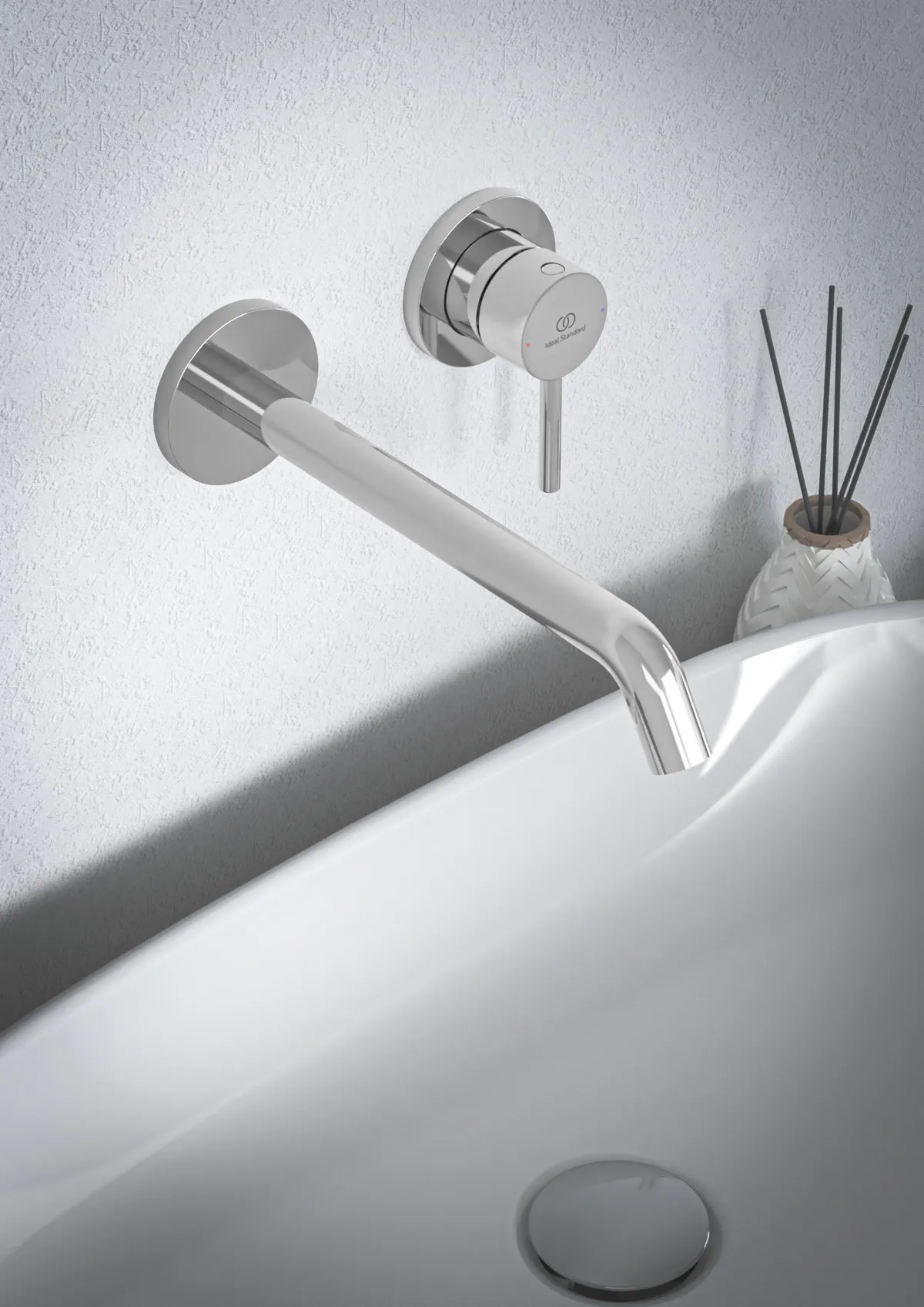 Ideal Standard Wand-Waschtischarmatur Ceraline Nuovo Ausladung 220mm Chrom Ideal Standard Wand-Waschtischarmatur Ceraline Nuovo Ausladung 220mm Chrom