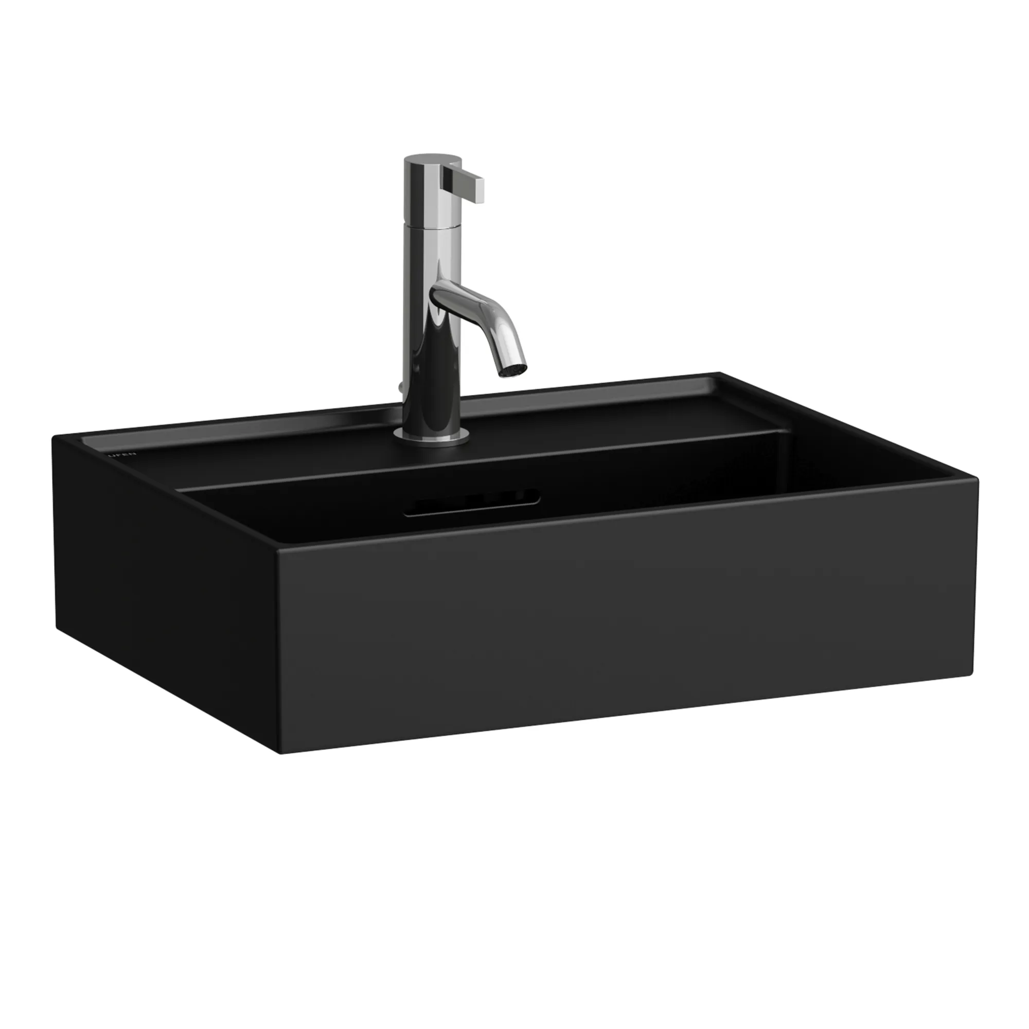 Handwaschbecken Kartell • 340x450x140 1 Hahnloch mit Überlauf Standardablauf weiß