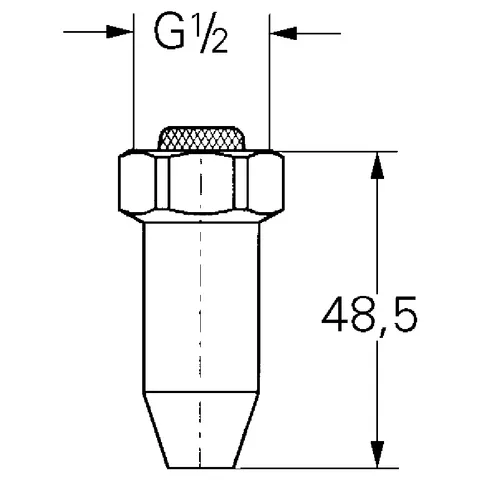 Grohe Entleerungsventil 28988, ½″ chrom Grohe Entleerungsventil 28988, ½″ chrom