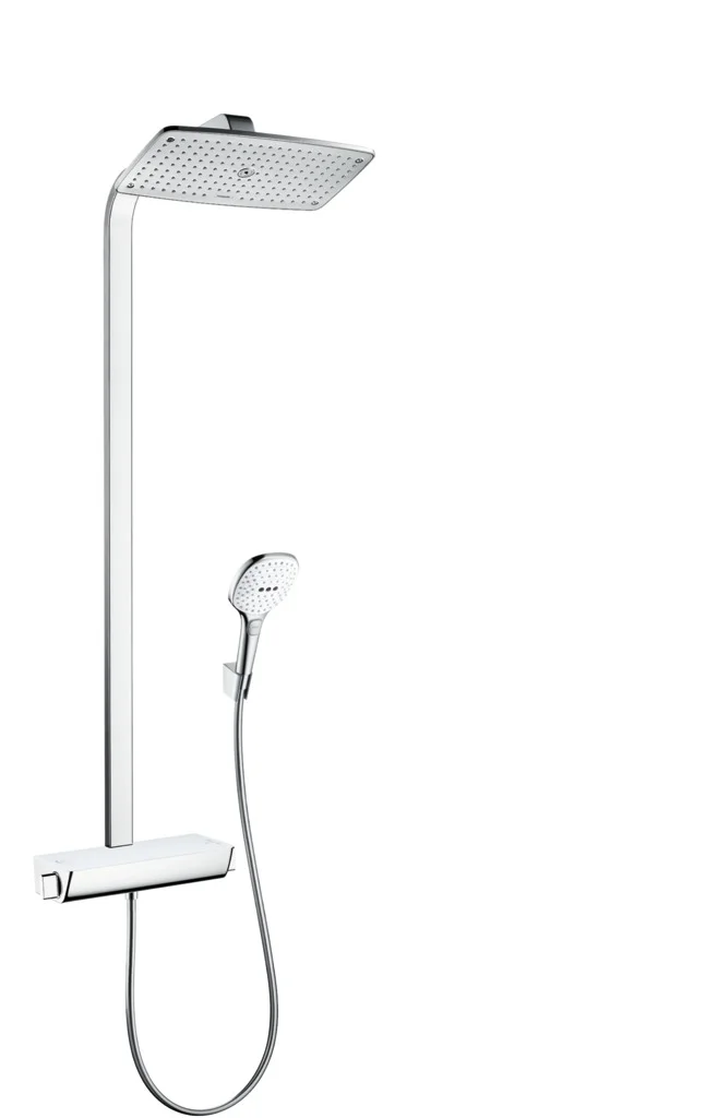 Hansgrohe Showerpipe Raindance E EcoSmart Thermostat Chrom 360 x 190 mm Aufputzinstallation DN15 G 1/2