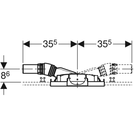 Geberit Vorwand-/Einbauelement für Bad-/Duscharmatur „GIS“ 187 × 605 × 163 mm Geberit Vorwand-/Einbauelement für Bad-/Duscharmatur „GIS“ 187 × 605 × 163 mm