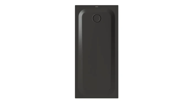 Bette rechteck Duschwanne „BetteUltra“ 1500 × 700 mm mit BetteAntirutsch Pro, ohne Oberflächenveredelung, mit Minimum-Wannenträger, in Anthracite