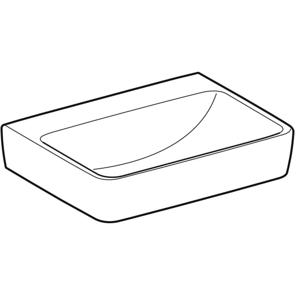 Wandwaschtisch „Renova Plan“, rechteckig 50 × 38 cm Wandwaschtisch „Renova Plan“, rechteckig 50 × 38 cm