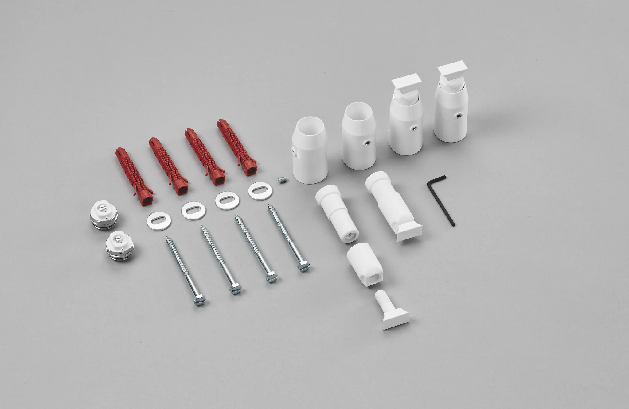 Montageset für „Yucca, Yucca Asym, Yucca Mirror“ in weiß Montageset für „Yucca, Yucca Asym, Yucca Mirror“ in weiß