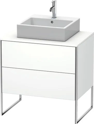 Duravit Waschtischunterschrank bodenstehend „XSquare“ 80 × 77,8 × 54,8 cm Weiß Matt