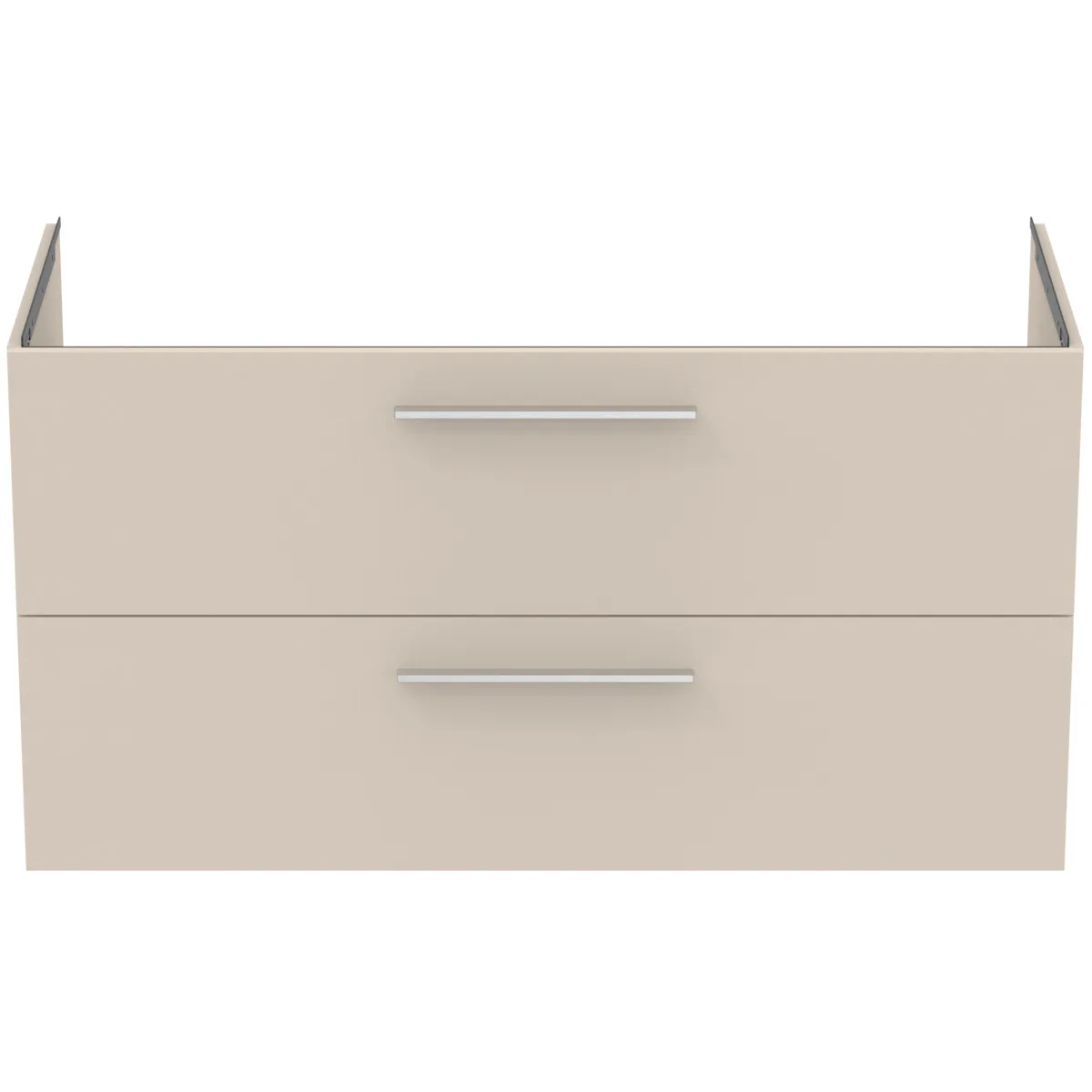 Möbelwaschtischunterschrank i.life B 2 Auszüge Siphonausschnitt auf der rechten Seite 1200x505x630mm Weiß matt Möbelwaschtischunterschrank i.life B 2 Auszüge Siphonausschnitt auf der rechten Seite 1200x505x630mm Weiß matt