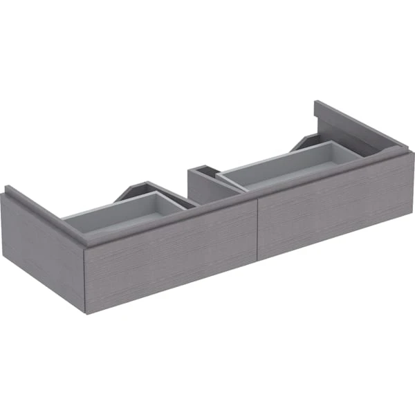 Geberit Xeno² Unterschrank für Waschtisch, sculturagrau, 117,4 x 22 x 46,2 cm, mit zwei Schubladen Geberit Xeno² Unterschrank für Waschtisch, sculturagrau, 117,4 x 22 x 46,2 cm, mit zwei Schubladen