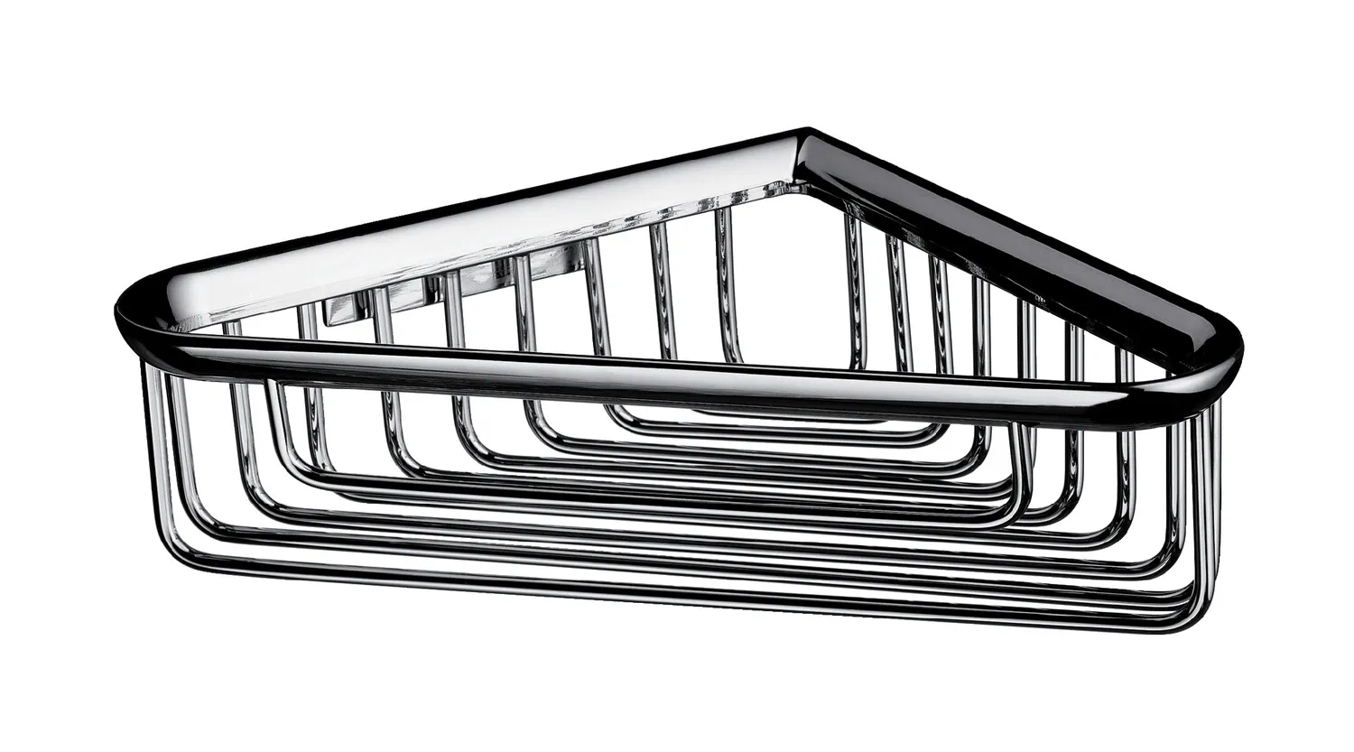 emco Eck-Schwammkorb „system 2“, Befestigung verdeckt 17,6 × 17,6 × 5,7 cm in chrom