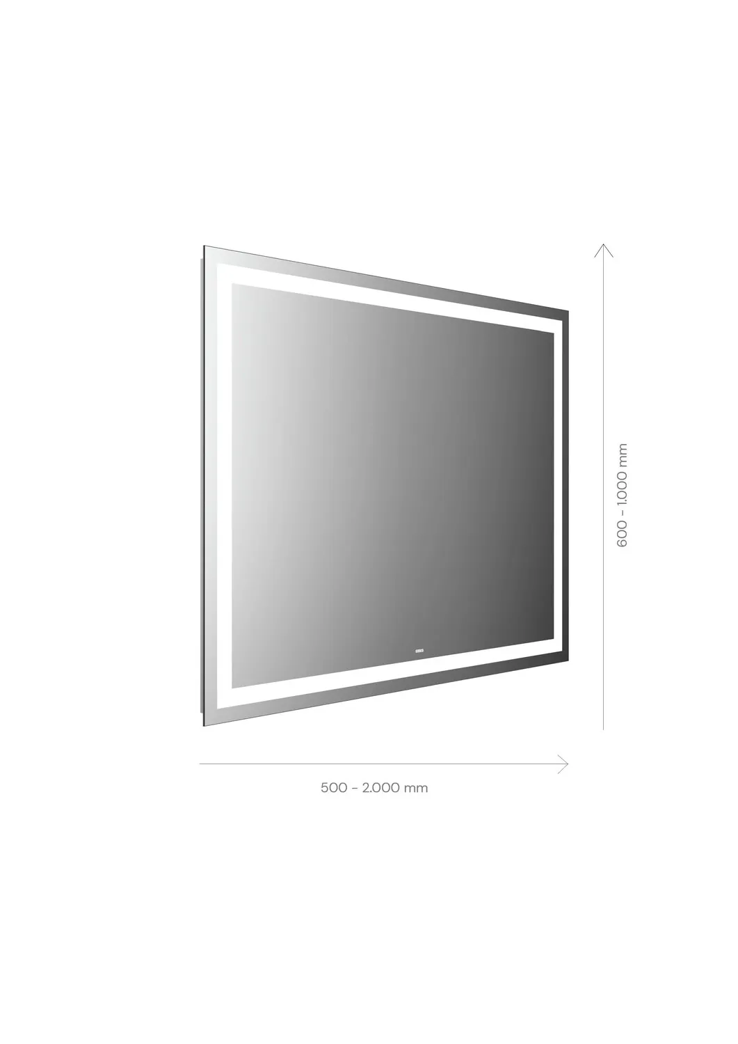 emco Lichtspiegel mit Sensorschalter „MI 230“ 180 × 100 cm