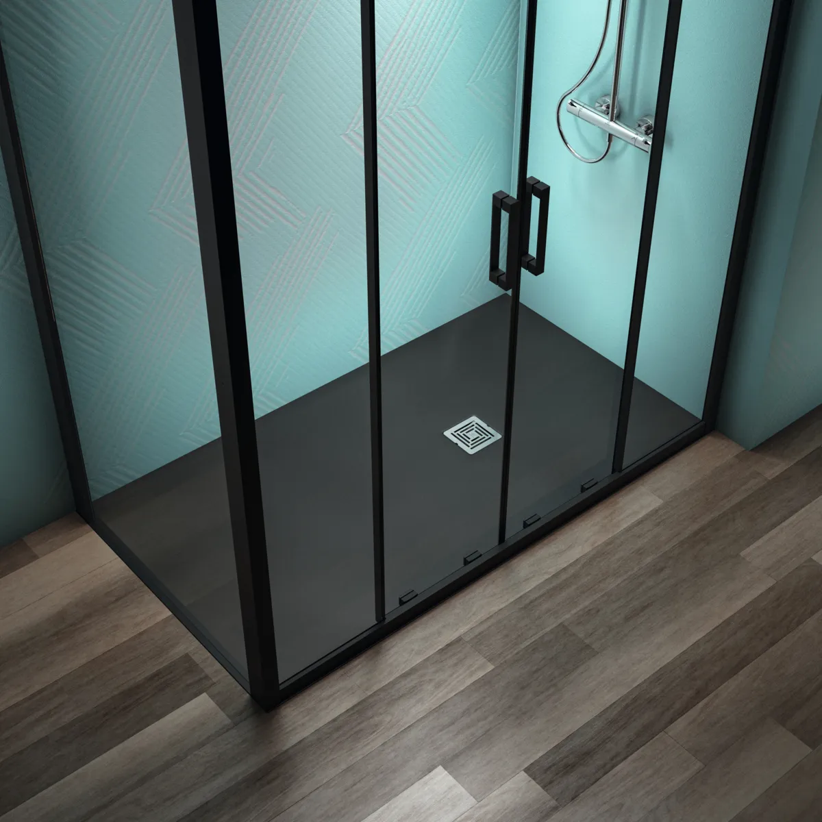 Ideal Standard Duschwanne „UltraFlatS+“ 90 × 160 cm in Schiefer