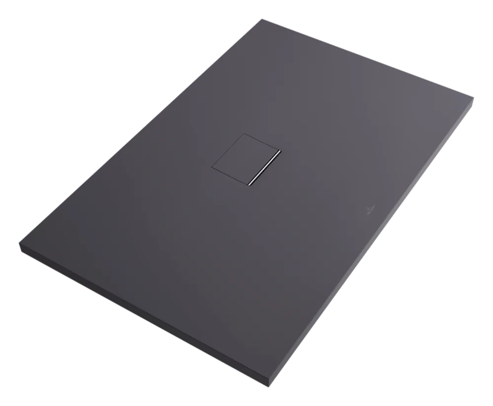 Villeroy & Boch Squaro Infinity Duschwanne, 1800 x 1000 x 40 mm, Anthracite