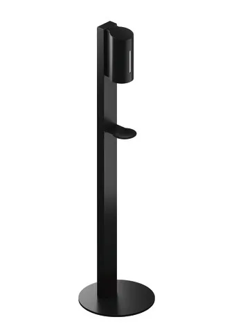 HEWI Desinfektionsspender Säule basic, Säule aus Aluminium, Edelstahl Spender schwarz matt, Füllmenge 650 ml HEWI Desinfektionsspender Säule basic, Säule aus Aluminium, Edelstahl Spender schwarz matt, Füllmenge 650 ml