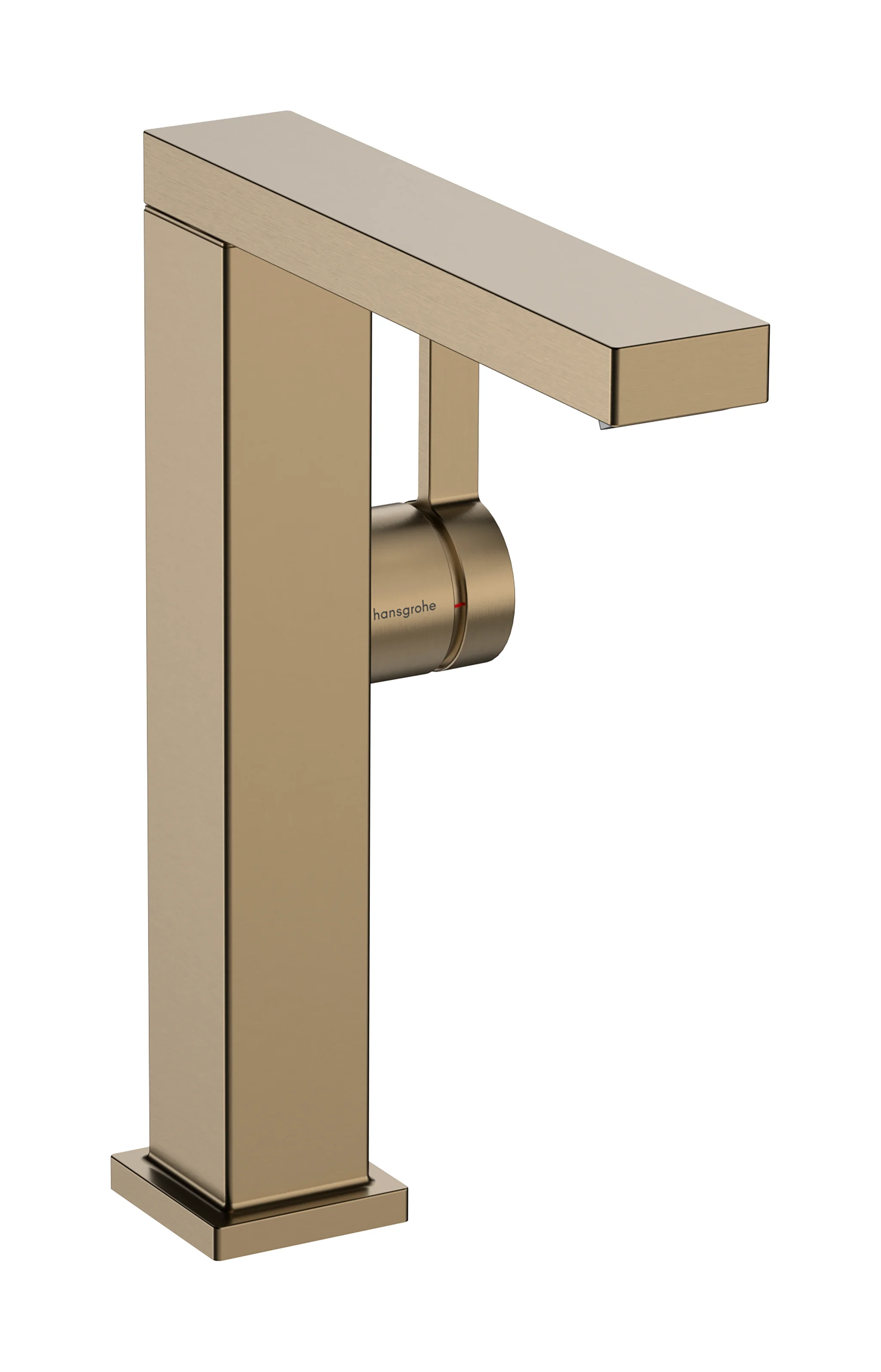 Hansgrohe Tecturis E Einhebel-Waschtischmischer 240 Fine CoolStart mit Push-Open Ablaufgarnitur BBR, Brushed Bronze, Ausladung 197 mm, Auslaufhöhe 243 mm