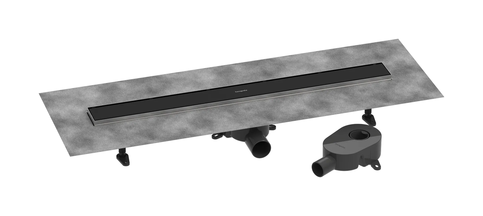 Hansgrohe Duschrinne „RainDrain Go“ in Mattschwarz Hansgrohe Duschrinne „RainDrain Go“ in Mattschwarz