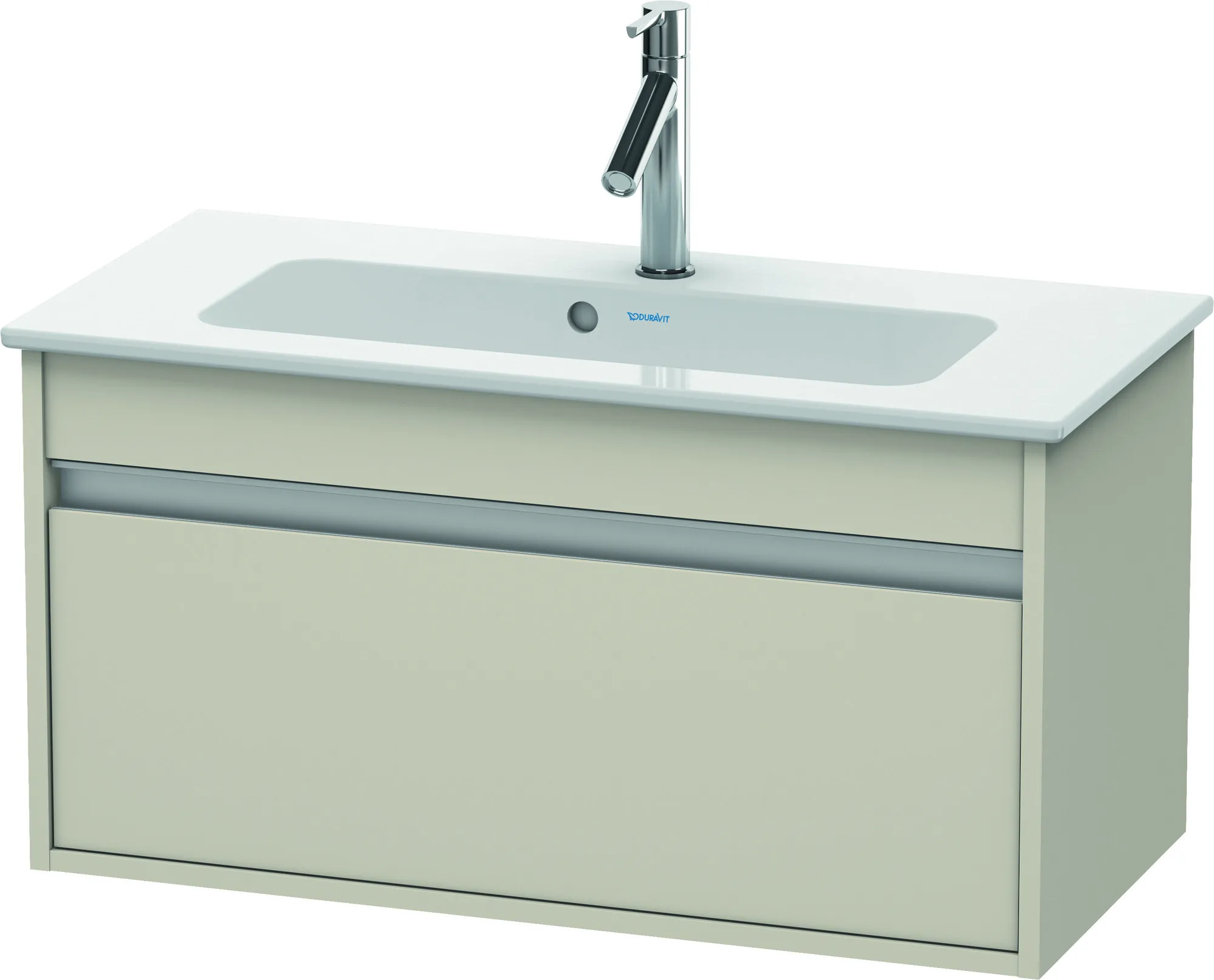 Duravit Waschtischunterschrank wandhängend „Ketho“ 80 × 41 × 38,5 cm in Taupe Matt