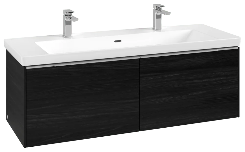 Villeroy & Boch Subway 3.0 Waschbeckenunterschrank C601L0, 1272 x 429 x 478 mm, Black Oak