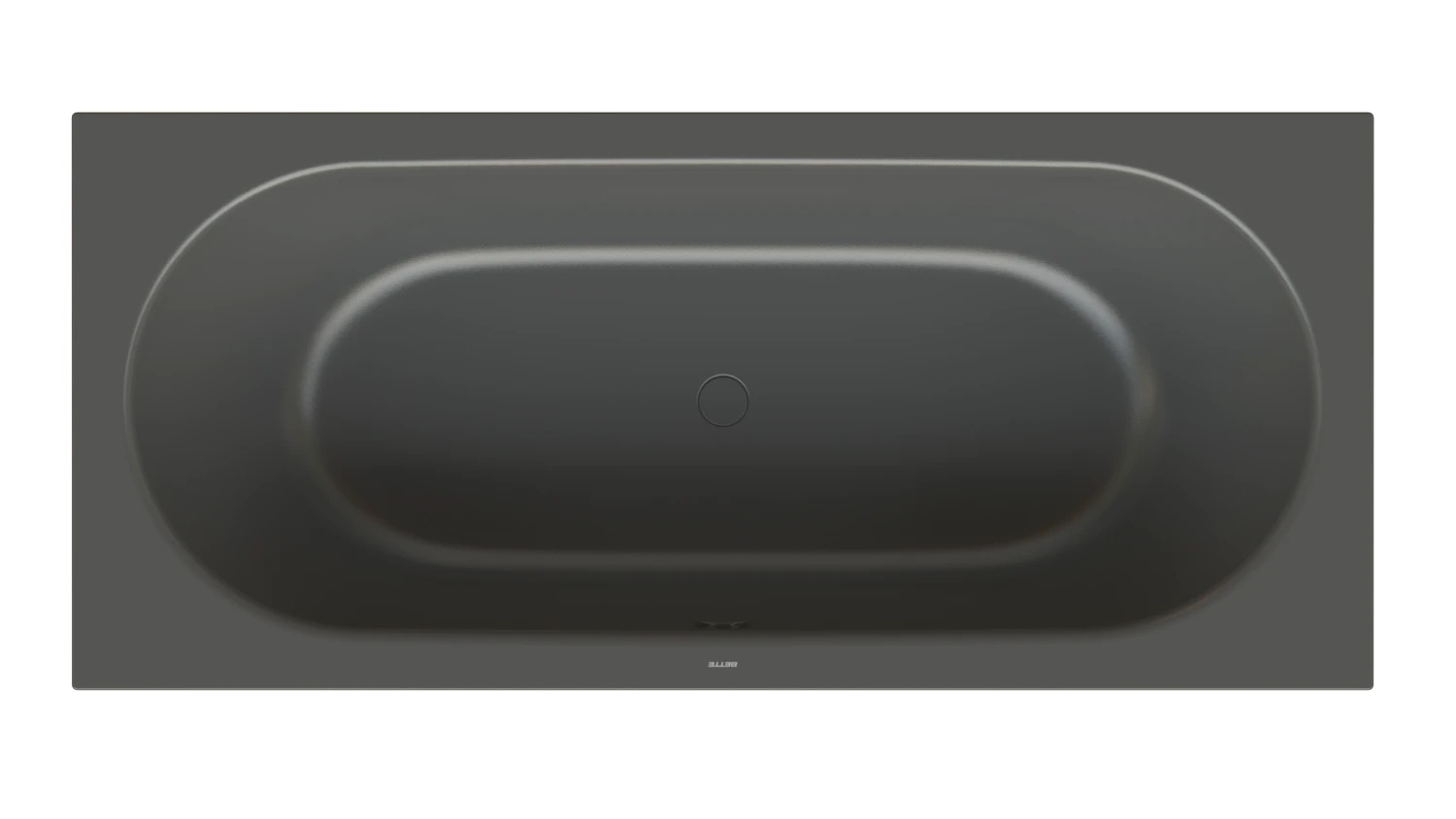 Bette Badewanne „BetteStarlet Spirit“ rechteck 180 × 80 cm Zarge ohne Zarge, Eckabschnitt ohne Eckabschnitt, ohne Wannenträger, in Slate