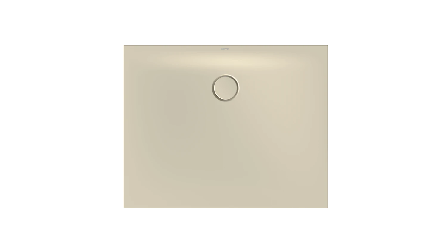 Bette rechteck Duschwanne „BetteFloor Side“ 1000 × 800 mm ohne Oberflächenbeschichtung, mit BetteGlasur Plus, ohne Wannenträger, in Beige