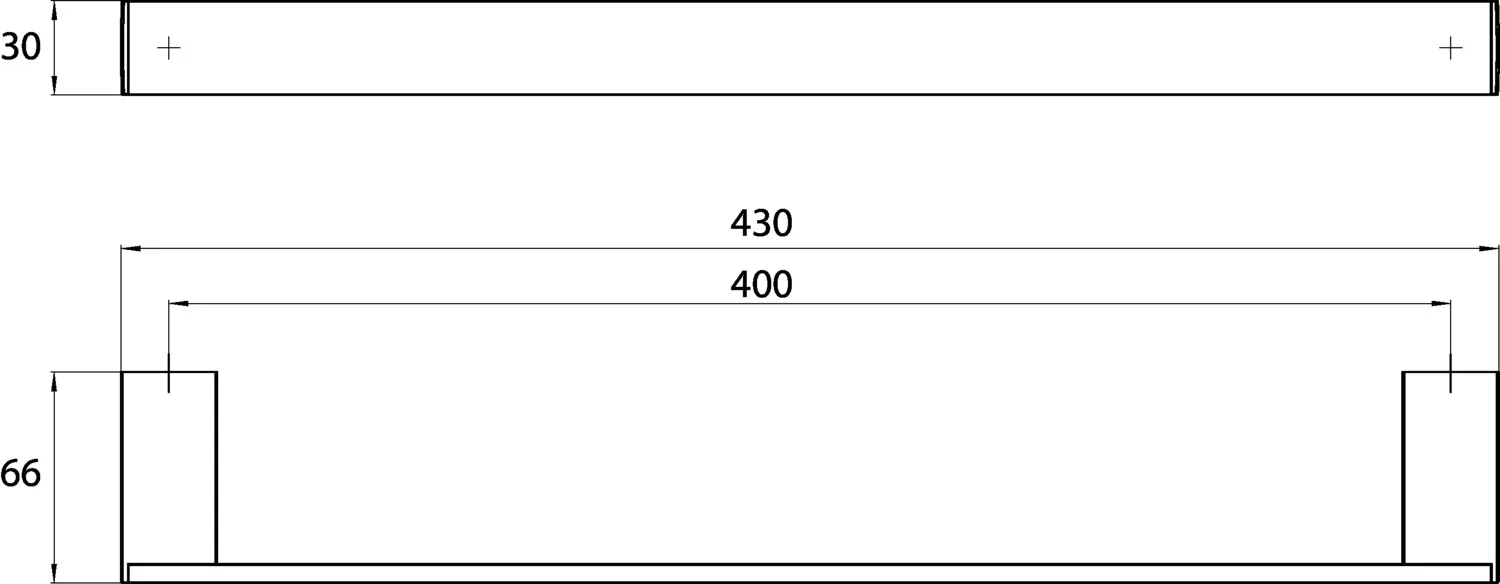 liaison Badetuchhalter 430 mm, chrom liaison Badetuchhalter 430 mm, chrom