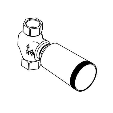 Unterputzventil DN 20 Bausatz 1, Gewindeanschluß G 3/4 neutral