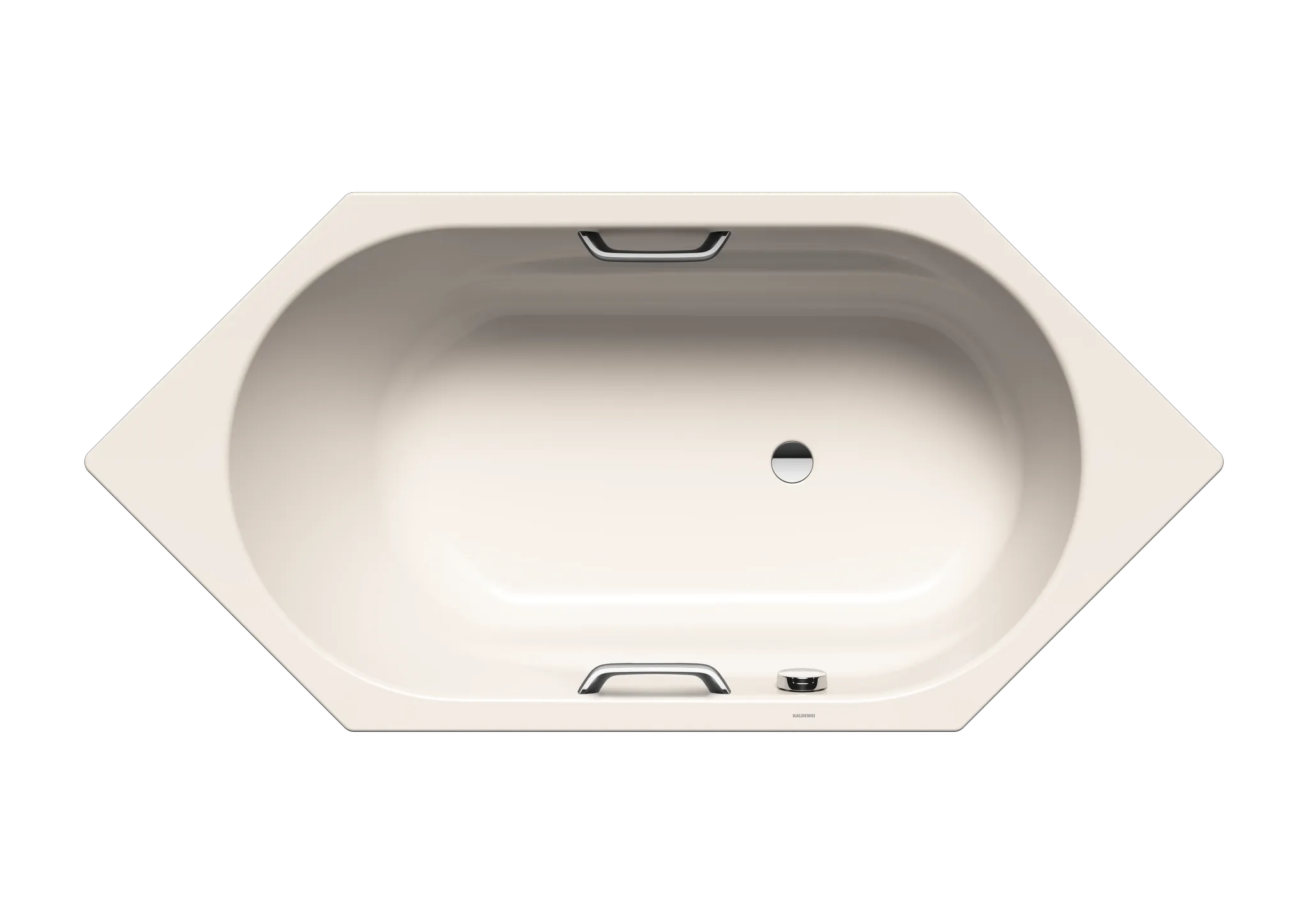Kaldewei Badewanne „Vaio 6“ Star 190 × 90 cm, mit Grifflochbohrungen mit Überlaufbohrung, in pergamon