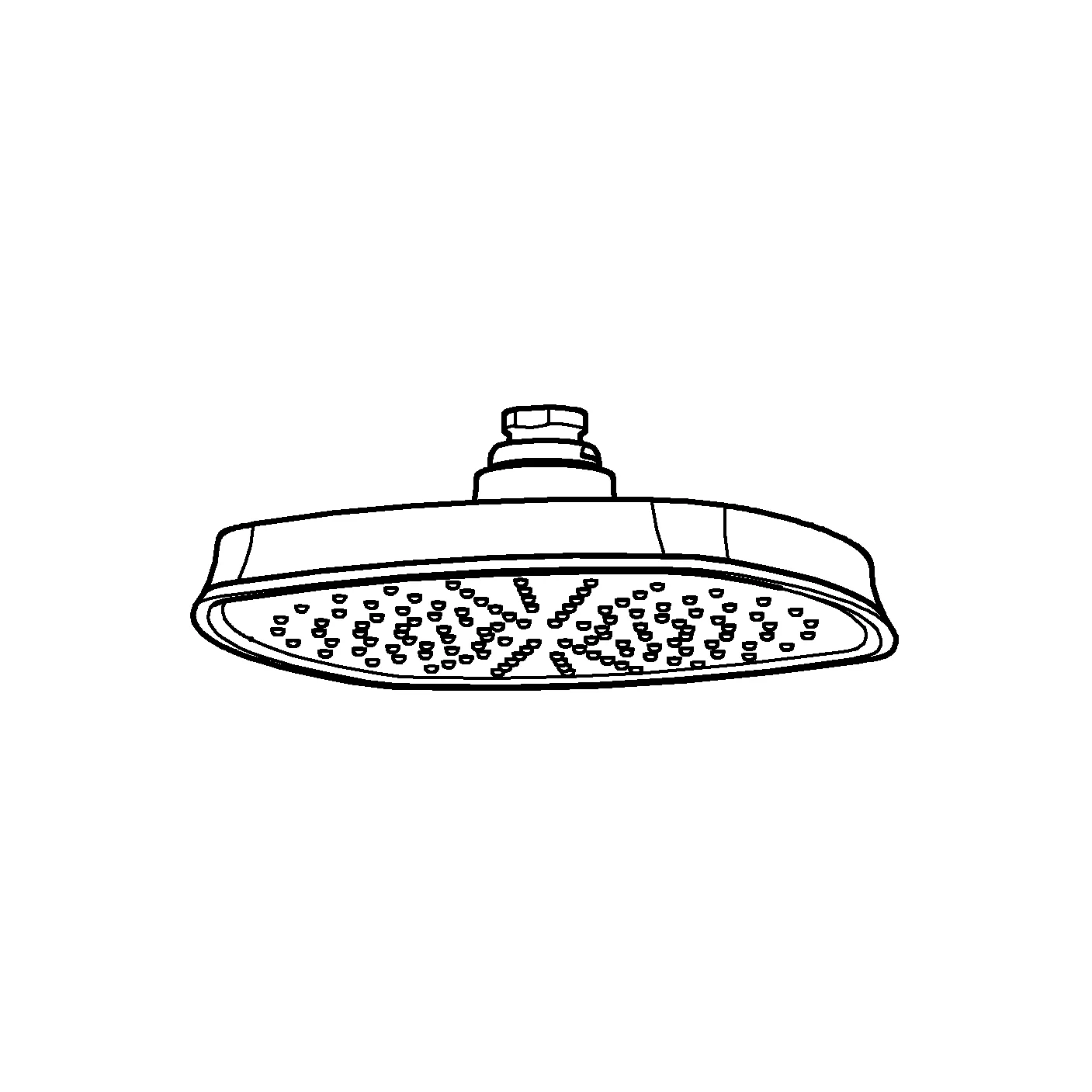 Grohe Grandera 210 Kopfbrause 1 Strahlart Rain chrom/gold Grohe Grandera 210 Kopfbrause 1 Strahlart Rain chrom/gold