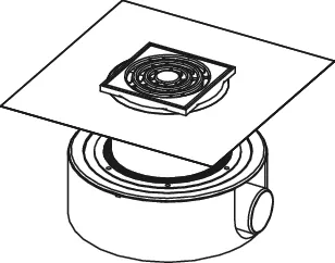 TECEdrainpoint S 114 Ablaufset superflach mit werkseitig angebrachter Seal System Dichtmanschette