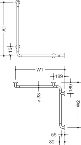 HEWI Haltegriff „Serie 801“ HEWI Haltegriff „Serie 801“